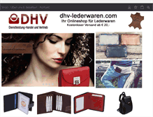 Tablet Screenshot of dhv-lederwaren.com